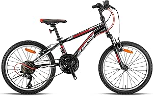GERONI MARS PLUS – 26″ – MTB – 14′ – 21 Vites – V.B – Parlak Siyah-Kırmızı/Beyaz