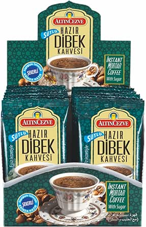 Altıncezve Hazır Dibek Kahvesi Sütlü Şekerli 20 x 10 G