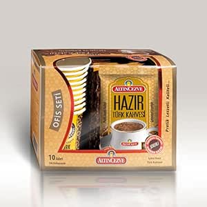 Altıncezve Ofis Seti Hazır Türk Kahvesi Şekerli 10’lu Paket