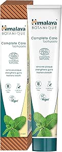 Himalaya Botanique Plak Karşıtı Komple Bakım Diş Macunu 75ml | Ecocert Cosmos Sertifikalı | Organik Aktif, Nane Aromalı | Florür ve Gluten İçermez