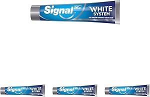 Signal White System Diş Macunu Original 2 Haftada Daha Beyaz Dişler 75 ml 4lü paket