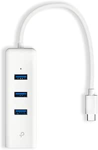 TP-Link UE330C, USB Type-C den 3 adet Type-A 3.0 Hub ve Gigabit Ethernet Adaptörü