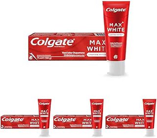 Colgate Max White Kalıcı Beyazlık Beyazlatıcı Diş Macunu 75 ml (1 x 75 ml) 4lü paket