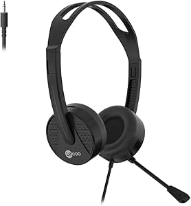 Lecoo HT106 3.5mm Jacklı Mikrofonlu Kulak Üstü Kulaklık Siyah