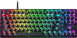 Razer Huntsman V3 X Tenkeyless (Mor Anahtar) – Espor için Optik Klavye – Sayısal Tuş Takımı Tasarımı Yok – Programlanabilir Tuşlar – RGB Teknolojili – QWERTY TR-Düzen | Siyah