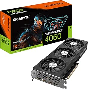 GIGABYTE GeForce RTX™ 4060 GAMING OC 8G 3 fanlı WINDFORCE COOLING SYSTEM RGB Gaming Ekran Kartı
