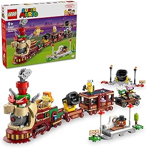 LEGO Super Mario Bowser Ekspres Treni 71437-9 Yaş ve Üzeri Çocuklar için Nintendo Karakteri İçeren Yaratıcı Oyuncak Yapım Seti (1392 Parça)