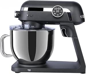 Yui M123 Easy Chef Premium 1800W Dokunmatik Ekran Alüminyum Stand Mikser 7 Litre Siyah