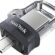 SanDisk 256GB Ultra Çift Sürücü m3.0 USB 3.0 Flash Sürücü, Tersinir Mikro USB ve USB Type-A Konnektörleri ile, Android Akıllı Telefonlar, Tabletler ve Bilgisayarlar için, Siyah-Gümüş-Şeffaf