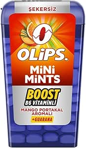 Olips Mini Mints Mango Portakal Aromalı Şekersiz Ferahlatıcı Şeker 12,5 gr – 144 Adet