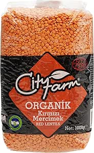 ALASIA Cityfarm Organik Kırmızı Mercimek 1000 Gr
