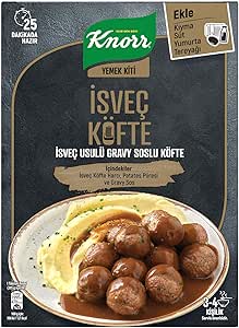 Knorr Yemek Kiti İsveç Usulü Gravy Soslu Köfte 3-4 Kişilik 150g