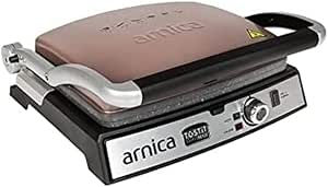 Arnica Tostit Maxi Granit Rose Izgaralı Tost Makinesi, 2000 W, Aynı Anda 6 Tost, Rose