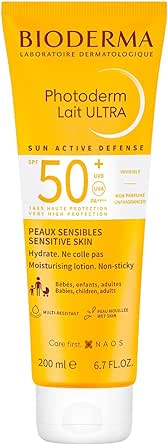 Bioderma Photoderm Lait Ultra SPF50+ Tüm Ciltler için Yüksek Koruma Sağlayan Süt Formda Yüz ve Vücut Güneş Kremi Bebek, Çocuk ve Yetişkin Kullanımına Uygun 200 Ml