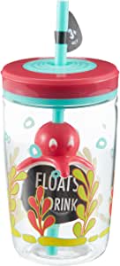 Contigo Yüzen Ahtapot Pipeli Tritan Bardak 470 ml, Mavi