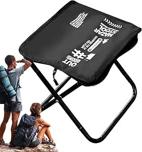 Taşınabilir Katlanır Tabure | Yürüyüş İçin Hafif Sandalye – Piknik Yatak Odası Banyo Kamp Hiking Plaj için Hafif Katlanır Tabure
