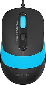 A4tech A4 Tech FM10 Optik 1600 DPI,4 Buton, Çözünürlük ayarlamalı Siyah/Mavi Mouse