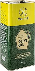 📌 The Mill Natürel Sızma Zeytinyağı 5 L Teneke (4’lü Paket) – Soğuk Sıkım – YENİ HASAT -%100 Doğal – Uluslararası Lezzet Enstitüsü Üstün 3 Yıldız Lezzet Ödülü – Salata/Yemeklere Uygun – Asitlik ≤%0,8