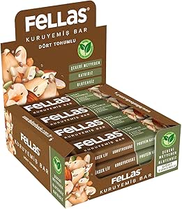 Fellas Dört Tohumlu Kuruyemiş Bar 30 gr x 12 Adet