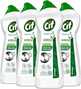 Cif Krem Yeni Nesil Yüzey Temizleyici Amonyak 750 ml x4