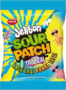 Jelibon Sour Patch Tropikal Meyve Aromalı Yumuşak Şekerleme 80 gr