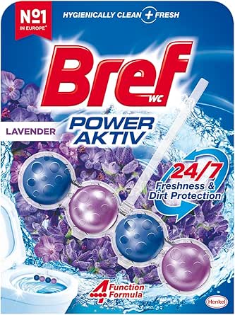 Bref WC Power Aktiv Tekli Paket Katı Tuvalet Bloğu Lavanta, Lavanta 1
