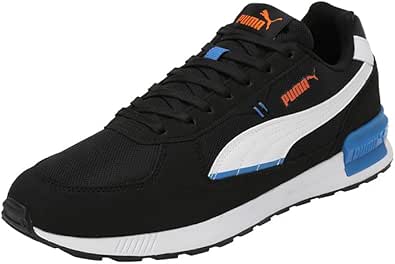 PUMA Graviton üniseks atletizm ayakkabısı, Puma Black PUMA White PUMA Team Royal Rickie Orange, 44.5 EU