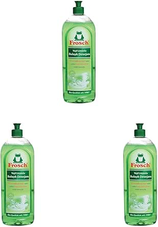Frosch Yeşil Limonlu Bulaşık Deterjanı (1 x 750 mL) 3lü paket