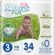 Paddlers Pure Bebek Bezi 3 Numara Midi 34 Adet (4-9 kg) Eko Paket