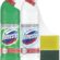 Domestos Çamaşır Suyu Dağ Esintisi 750 ml x1 + Çamaşır Suyu Kar Beyazı 750 ml x1 + 2’li Sünger