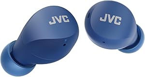 JVC HA-Z66T-A Gumy Mini Kablosuz Kulaklık, Küçük, Ultra Hafif, 3 Ses Modu (Bas/Şeffaf/Normal), Su Geçirmez (IPX4), 23 Saat Pil Ömrü, Bluetooth 5.1, (Mavi), HA-Z66T-A-E, Kulak İçi