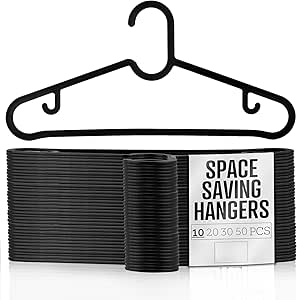 Orret Home 20 Adet Dolap İçi Elbise Askısı,Pantolon,Gömlek,Ceket,Etek Askısı,Gardrop İçin Slim Plastik Askı (20 Adet)