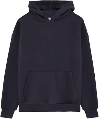 Sloganlı Kapüşonlu Fermuarsız Relaxed Fit Koyu Grı Sweatshırt