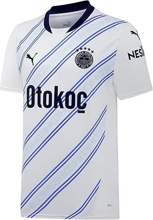PUMA Erkek/Unisex FSK Away Jersey Replica-PUMA White-Dusky Blue Jerseys M