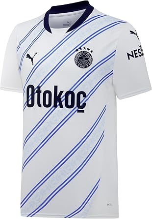 PUMA Erkek/Unisex FSK Away Jersey Replica-PUMA White-Dusky Blue Jerseys M