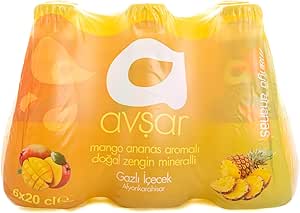 Avşar Mango ve Ananas Aromalı Maden Suyu 200 ml 6’lı