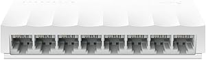 TP-Link LS1008, 8-Port 10/100 Mbps Fast Ethernet Switch, 8 Bağlantılı Ethernet Çevirici, Beyaz