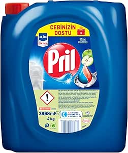 Pril Elma Kokulu Elde Yıkama Sıvı Bulaşık Deterjanı (1 x 4 kg)