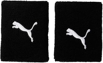 Puma Football Team Long Wristbands Unisex Yetişkin Spor Bilekliği, black, Tek Beden