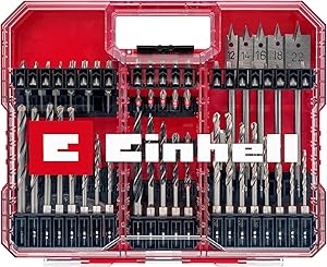 Einhell XL-CASE 95-Parça Matkap Uç Bits seti (uçlar, çeşitli matkap uçları, hızlı değişim uç tutucu, lokma anahtarı, havşa, matkap durdurucu, pim anahtarı, saklama kutusu dahil) – 49108788