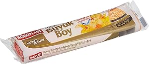 Koroplast VANİLYA Kokulu Büzgülü Büyük Boy Çöp Torbası 65 x 70 cm (1 x 10 adet)