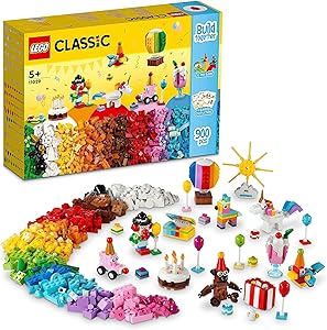 LEGO® Classic Yaratıcı Parti Kutusu 11029-5 Yaş ve Üzeri Çocuklar için Ailece Yapıp Oynanabilecek Yaratıcı Oyuncak Yapım Seti (900 Parça)