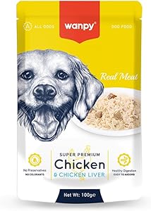 Wanpy Tavuk&Ciğer Yaş Köpek Maması 100 G