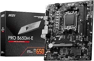 MSI MB PRO B650M-E AM5 DDR5 6800MHZ(OC) HDMI VGA M.2 USB3.2 2.5G LAN mATX