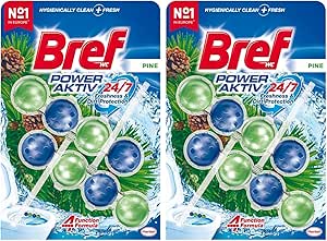 Bref WC Power Aktiv Çam Kokulu 2’li Klozet Temizleme Topları, 1 x 2 Adet, Çam 2, İkili 2li paket