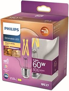 Philips LED Classic 60W G93 E27 Kısılabilir Filament Glob WGD90