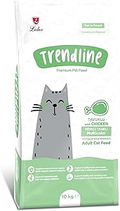 Trendline Renkli Taneli Tavuklu Yetişkin Kedi Mamasi 10 Kg