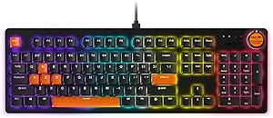 Spigen ArcPlay RGB Ingilizce Q Kablolu Mekanik Gaming Klavye Oyuncular İçin Tasarlandı Multi-Fonksiyon Ses Ayarı (Cherry MX Brown Switch / 8000 HZ Rapid Speed for Performance) PJ2100US – APP06427