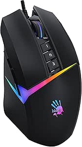 Bloody W60 Max S.Black 10K Cpi Optik, RGB, Ultra Core 3&4 Aktif Gaming (Oyuncu) Mouse