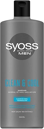 Syoss MEN SHP 500ml Clean&Cool